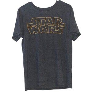 Star Wars Graphic Tee By Old Navy Collectabilitees Heather Gray Size M Cotton/Po